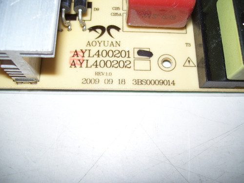 PROSCAN 40LD45QC Power Supply Board AYL400201 / 3BS0009014 / RE46AY2500