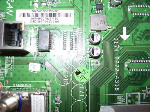 Vizio E3D470VX Main Board 0171-2272-4318 / 3647-0622-0150