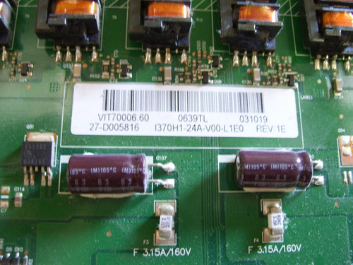 Akai LCT37Z6TA Inverter Board VIT70006.60 / 27-D005816