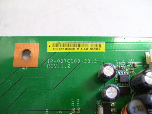 Vizio VW26LHDTV20F Main Board 1P-007CD00-2012 / 02-13036009-15