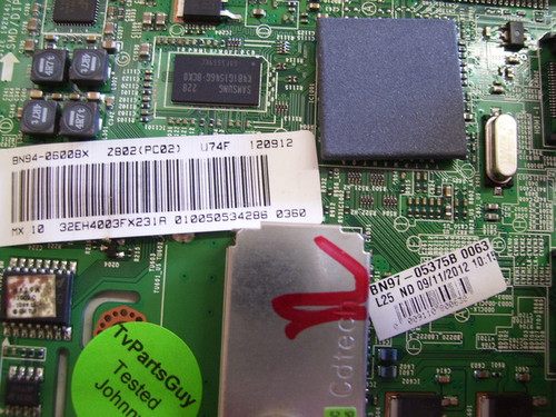 Samsung UN32EH4003FXZA Main Board BN41-01876B / BN97-05375B / BN94-06008X