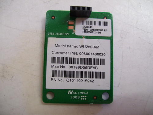 Vizio WIFI Module 3753-26000102R / WU260-AM / 0980-0140-0020