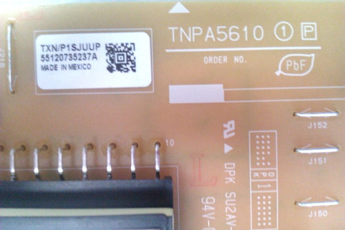 Panasonic TC-L55ET5 Power Supply Board TNPA5610 / TXN/P1SJUUP