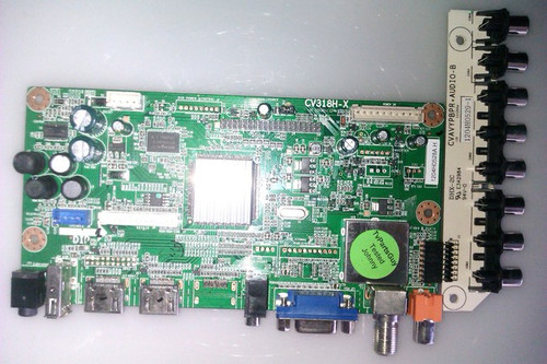 PROSCAN PLED3792A Main Board & SIDE AV INPUT CV318H-X / 1204H0528A & CVAVYPBPR+AUDIO-B / 1204H0529-1
