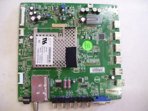 Vizio E371VA Main Board 715G3715-M01-001-004K / CBPFTQACB5K04302