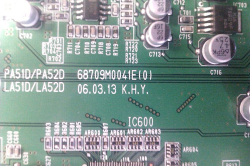 LG 50PC3D-UD Main Board 68709M0041E / 68719MAA98A / 68719MM062C