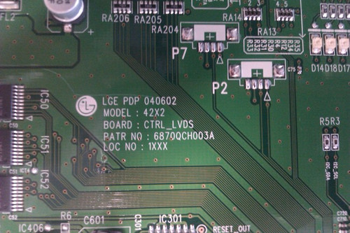 LG Logic Control Board 6870QCH003A / 6871QCH038A