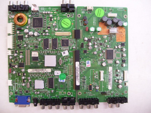 RCA L37WD12 Main Board & AV Board 2147499B & 21529540 / SLC130A37 & AVIFC130A