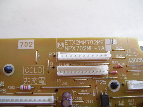 Panasonic TH-42PZ85U Power Supply NPX702MF-1A / ETX2MM702MFU