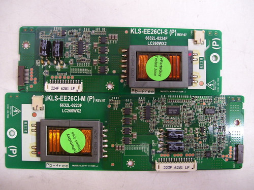 Magnavox 26MF231D/37 Inverter Board Set 6632L-0223F & 6632L-0224F