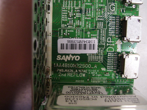 Sanyo DP50749 Main Board 1AA4B10N22900_A / J4FH