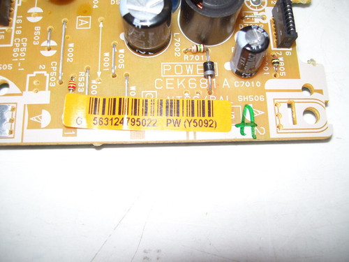 JVC LT-22DE72 Power Supply Board CEK681A