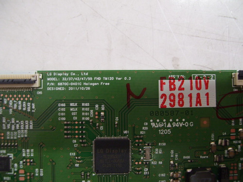 LG 42LS3400-UA.AUSWLUR Main & T-Con Board Set EAX64437505 & 6870C-0401C / EBT62079303 & 6871L-2981A