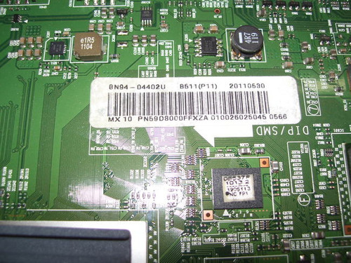 Samsung PN59D8000FFXZA Main Board BN41-01623B / BN97-06616A / BN94-04402U (VER: I101)