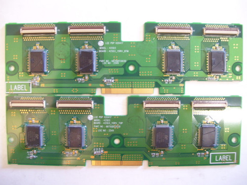 ZENITH P42W22B Buffer Board Set 6870QFE003D & 6870QDE003D