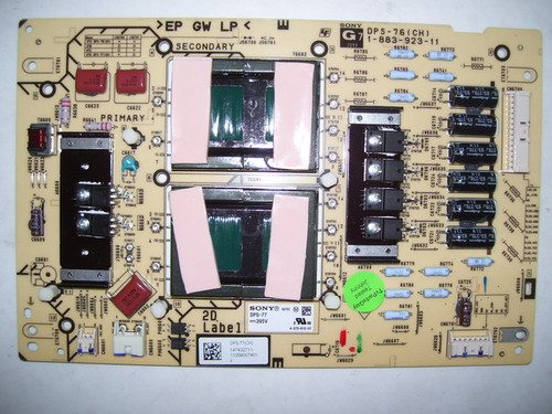 Sony KDL-55EX621 G7 Power Supply Board 1-883-923-11 / DPS-76(CH) / 1-474-327-11