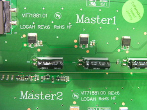 Vizio E550VL MASTER1 & MASTER2 Inverter Board Set VIT71881.00 / 1954T01006 & VIT71881.01 / 1954T01008 REV:6
