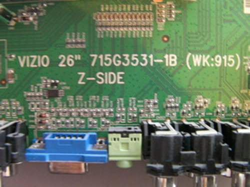 Vizio VA26LHDTV10T Main Board 715G3531-1B / CBPFTQ9CBZK06001