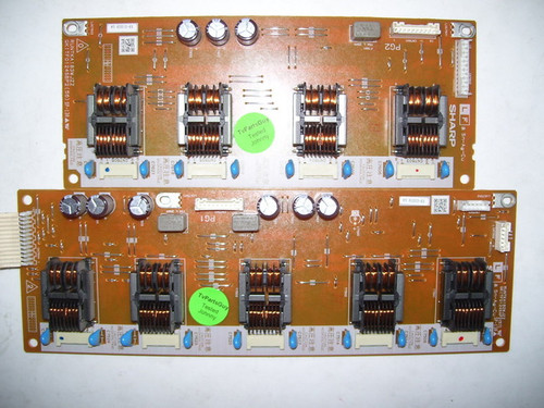 Sharp LC-37DB5U Inverter Board Set RUNTKA182WJZZ & RUNTKA183WJZZ
