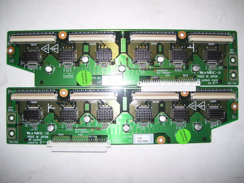 Mitsubishi PD-5010 Buffer Board Set 942-200468 & 942-200495 / PKG50C2E1 & PKG50C2E2