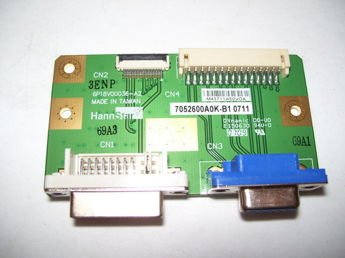 I-INC HU198W VIDEO Board 6P18V00036-A2 / 7052600A0K-B1