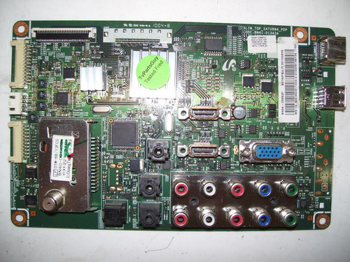 This Samsung BN94-03252F|BN41-01343A Main BD is used in PN50C450B1D. Part Number: BN94-03252F, Board Number: BN41-01343A. Type: Plasma, Main Board, 50"
