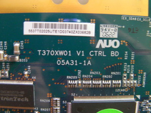 Toshiba 37HL66 T-Con Board T370XW01 V1 CTRL BD / 05A31-1A / 5537T02025