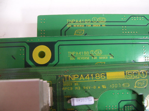 Panasonic TH-50PX75U Y-SUS & Buffer Board Set TNPA4186 & TNPA4188 & TNPA4189