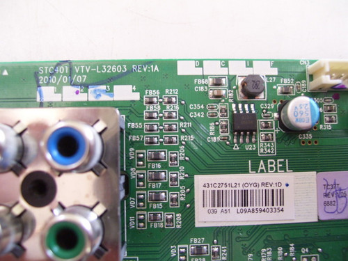 Toshiba 37E200U Main Board & T-Con Board Combo STC40T VTV-L32603 & 6870C-0310A / 75017703 & 6871L-2169A