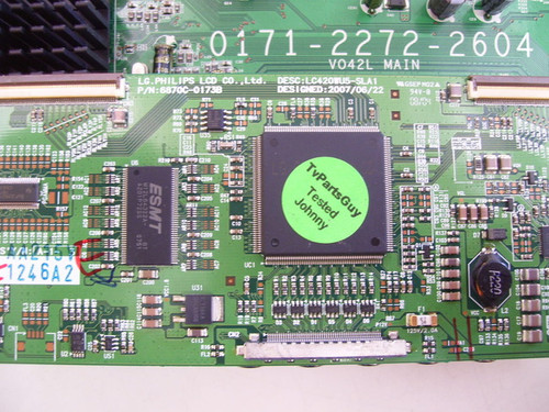 Vizio VO42LFHDTV10A Main Board & T-Con Board Combo 0171-2272-2604 & 6870C-0173B / 3642-0482-0150(4A) & 6871L-1246A