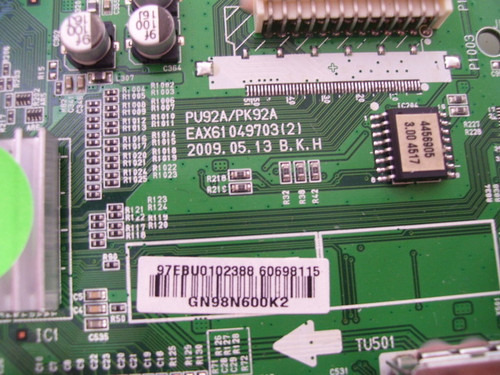 LG 42PQ10-UB Main & LOGIC Board Set EAX61049703(2) & EAX60770101 / EBU60698115 & EBR63856401