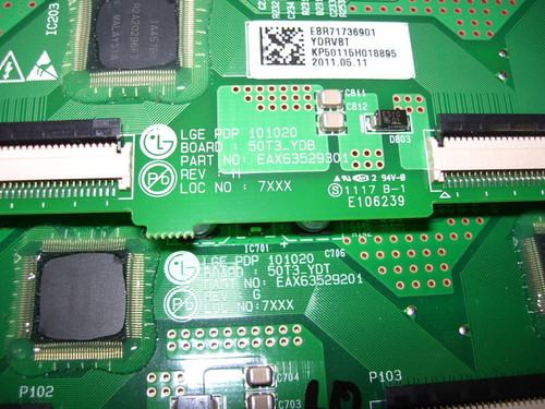 LG Buffer Board Set EAX63529201 & EAX63529301 / EBR71736801 & EBR71736901