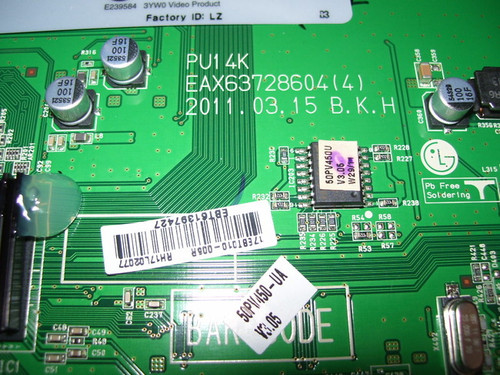 LG 50PV450-UA Main Board EAX63728604(4) / EBT61397427