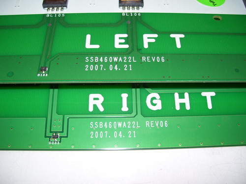 Samsung Inverter Board Set SSB460WA22-L & SSB460WA22-R / LJ97-01445B & LJ97-01446B (REV: 06)