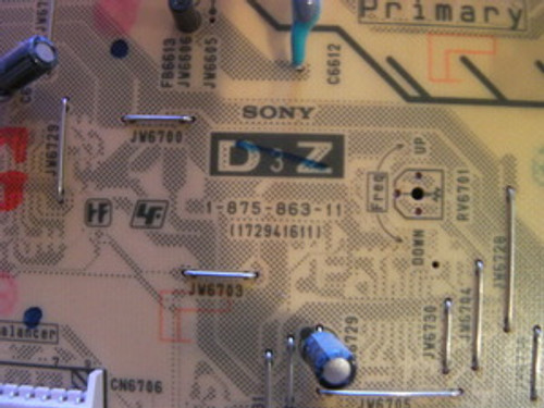 Sony KDL-46VL160 D3Z Board 1-875-863-11 / A1536222B