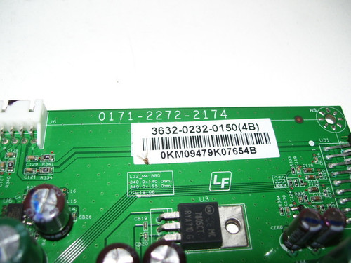 Vizio VX32LHDTV10A Main Board 0171-2272-2174 / 3632-0232-0150