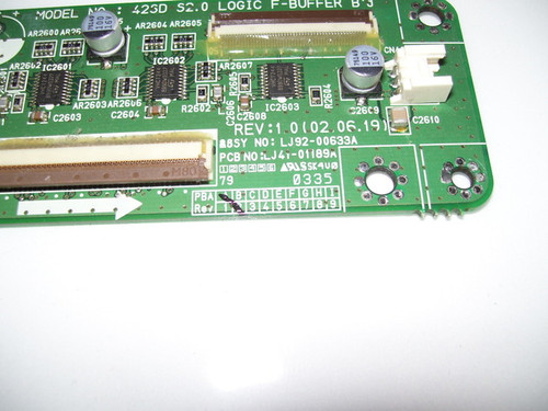 Maxent MX-42VM10 F-Buffer Board LJ41-01189A / LJ92-00633A