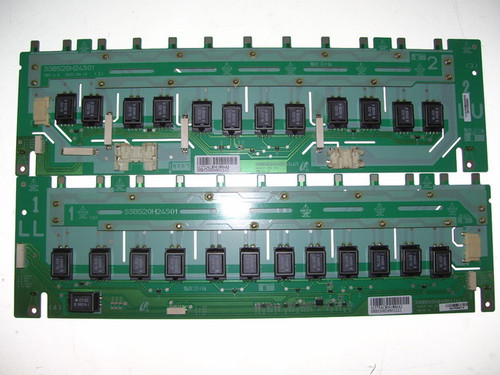 Sony KDL-52V4100 LEFT LOWER AND UPPER Inverter BoardS SSB520H24S01(LL) & SSB520H24S01(LU) / LJ97-01572A & LJ97-01573A