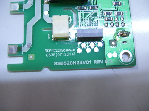 Samsung LN52A580P6FXZA LOWER AND UPPER LEFT Inverter Board SSB520H24V01 / LJ97-01449A & LJ97-01450A