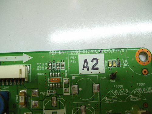Philips 42PF320A/37 Main Logic Control Board LJ41-03387A / LJ92-01270B