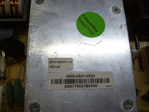 Vizio VO42LFHDTV10A Power Supply Board DPS-260HP-1 A / 0500-0507-0520
