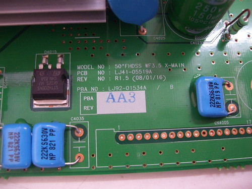 Samsung X-Sustain Board LJ41-05519A / LJ92-01534A