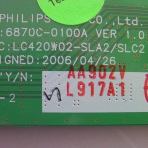 LG 42LC2D T-Con Board 6870C-0100A / 6871L-0917A