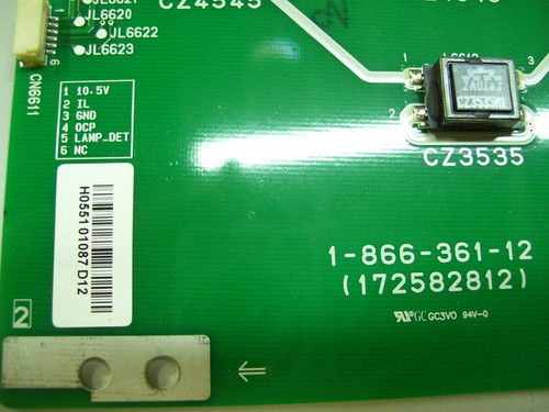 Sony KDL-V32XBR1 IL2 Inverter Board 1-866-361-12