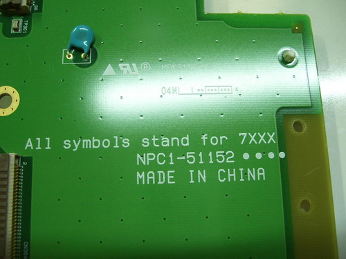 NEC PX-50XM5A INTERFACE Board NPC1-51152 / PKG50X6E4
