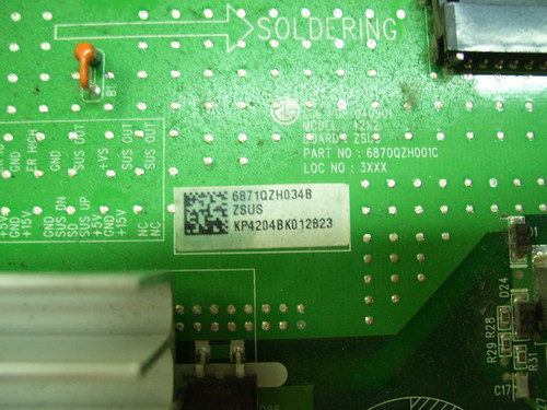 LG Z-Sustain Board 6870QZH001C / 6871QZH034B