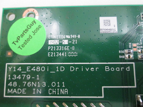 Vizio E480I-B2 LED Driver 48.76N13.021 / 55.76N04.B01