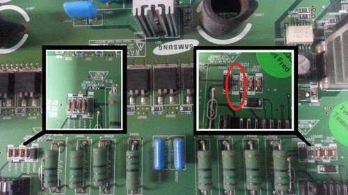 Missing diodes in location ZD5022