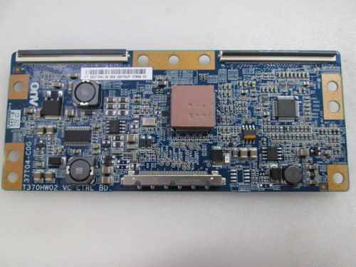 This Vizio 55.37T04.C29, T370HW02 VC T-Con Board is used in the TV models: VO37LFHDTV20A