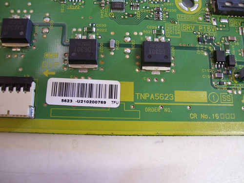 This Panasonic TNPA5623 X-Sus is used in TC-P55UT50. Part Number: TNPA5623. Type: Plasma, X-Sustain Board, 55"